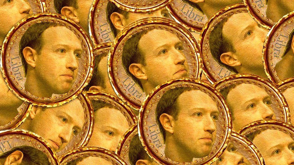 Mark Zuckerberg and Libra coins