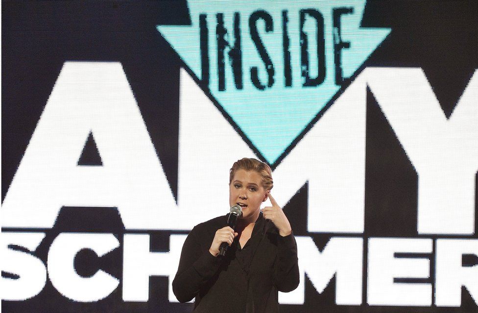 Amy Schumer on stage