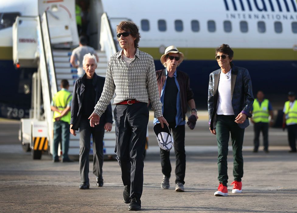 The Rolling Stones arrive in Havana in March