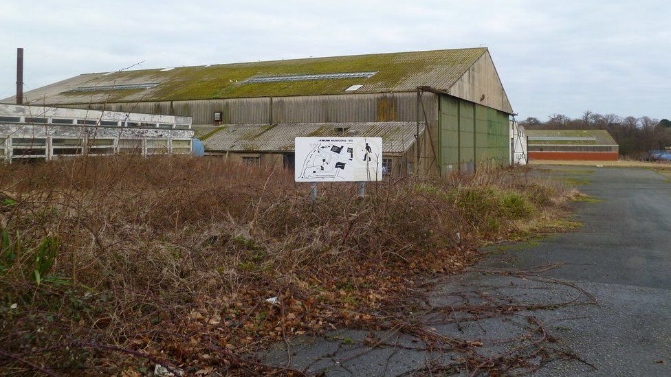 Saunders Roe factory at Llanfaes, Anglesey - photo by Oliver Mills