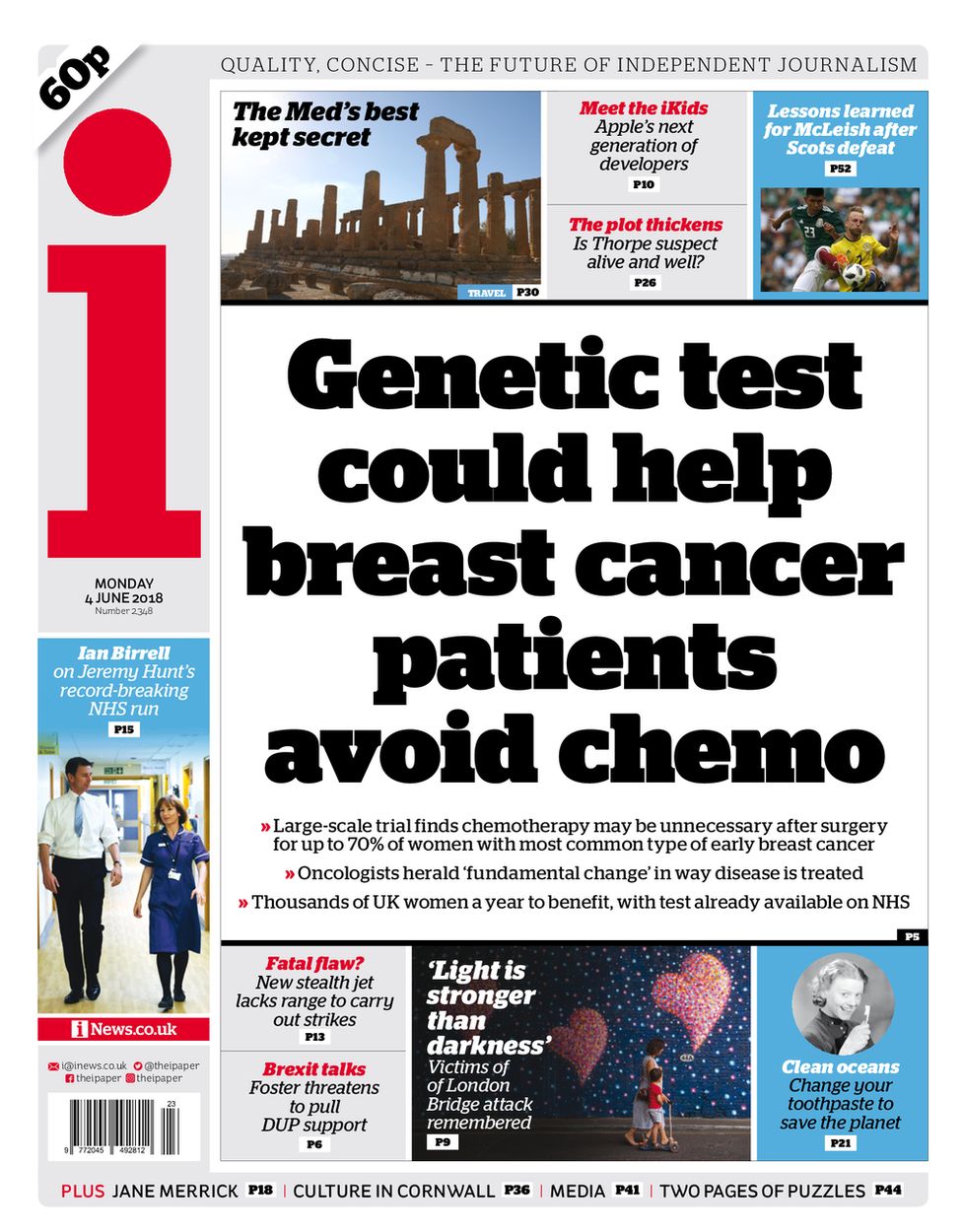 The Papers Breast Cancer Breakthrough Bbc News