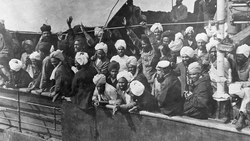Immigrants on board the Komagata Maru in 1914