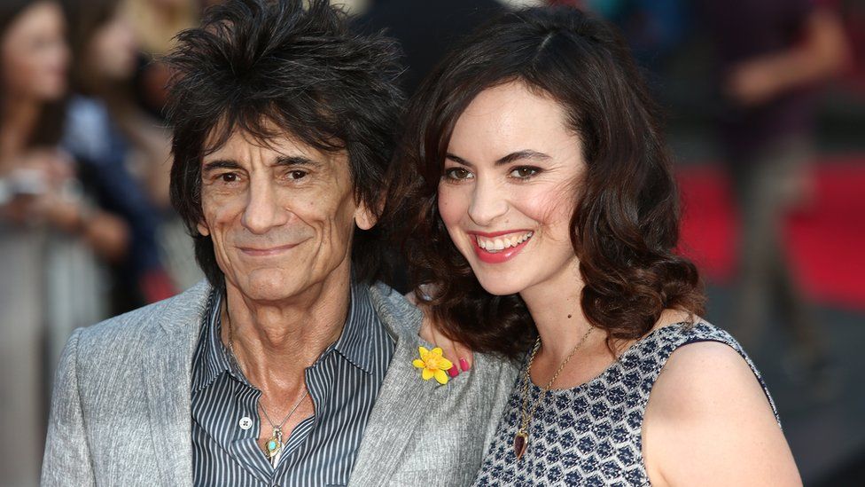 Ronnie Wood and Sally Humphries