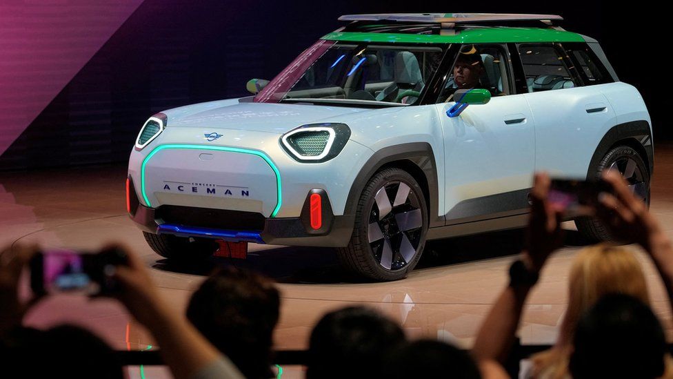 The MINI Concept Aceman is unveiled during an event at the Shanghai Auto Show.