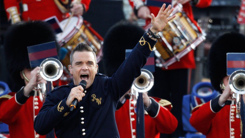 Robbie Williams at the Queen's Diamond Jubilee Concert