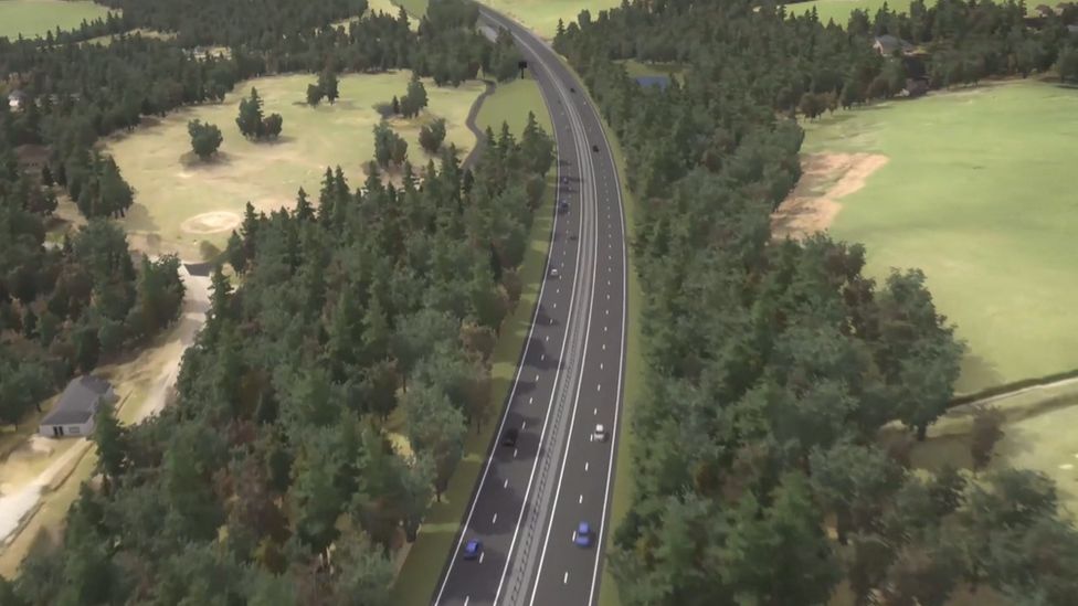 Proposed A9 dualling route