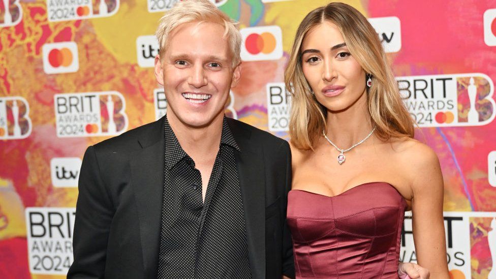 Jamie Laing and Sophie Habboo attend The BRIT Awards 2024