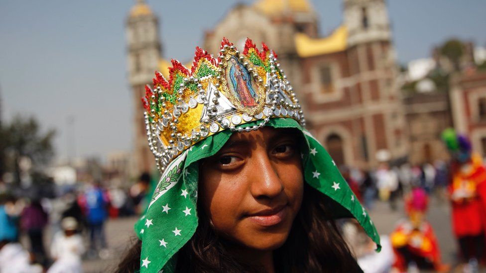 Pilgrims arrive in Mexico City to honour the Virgin of Guadalupe