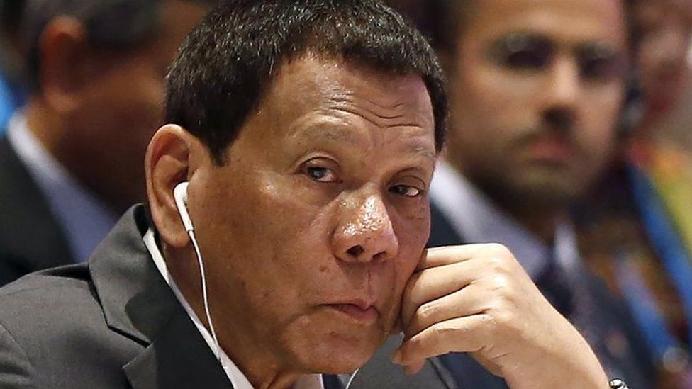 Rodrigo Duterte at the Asean summit in Thailand earlier this month