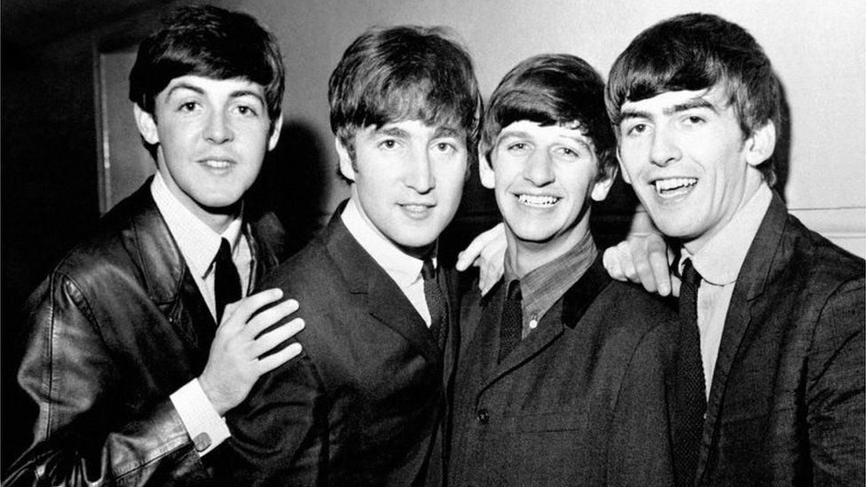 Paul McCartney, John Lennon, Ringo Starr and George Harrison in 1963