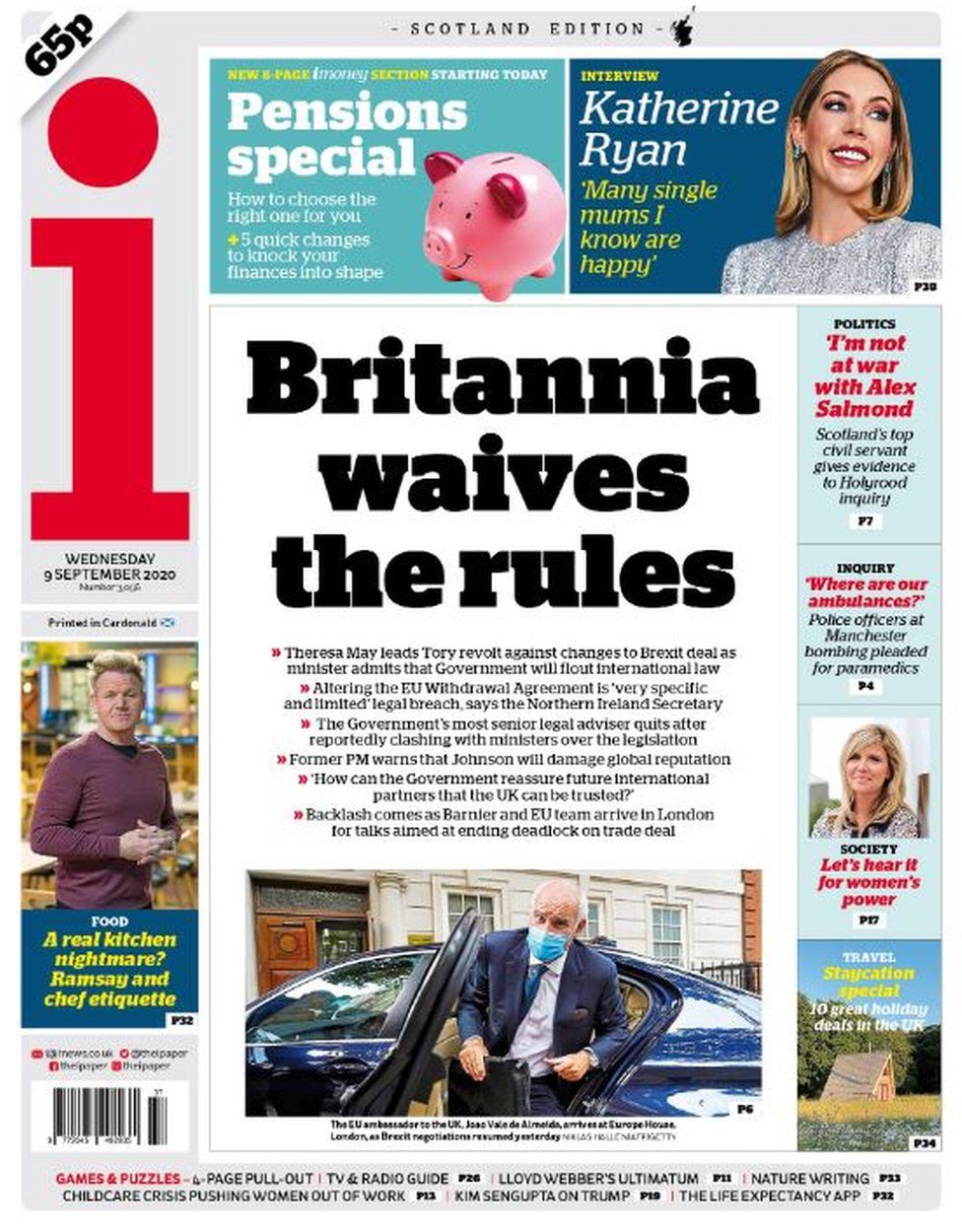 Scotland's Papers: Britannia 'waives The Rules' And Tougher Lockdown ...