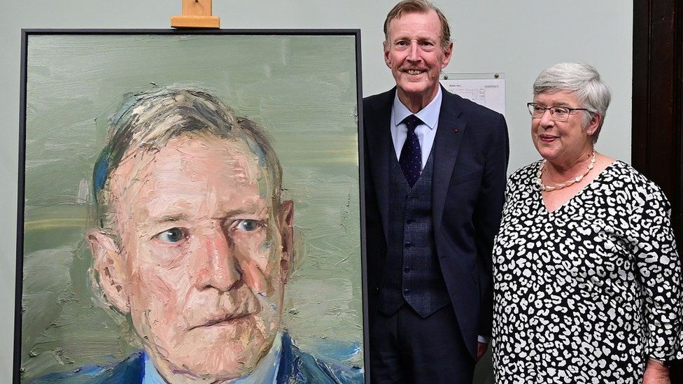 David Trimble portrait unveiling at Queen's University