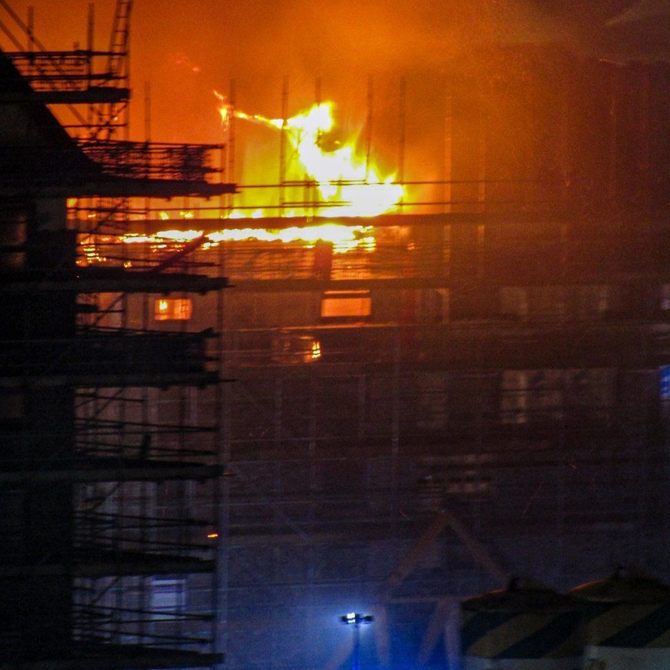 Appeal To Trace Youths After Fire At Glasgow Building Bbc News