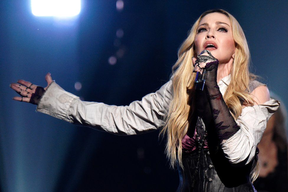 Madonna performs onstage during the 2015 iHeartRadio Music Awards on March 29, 2015 in Los Angeles, California