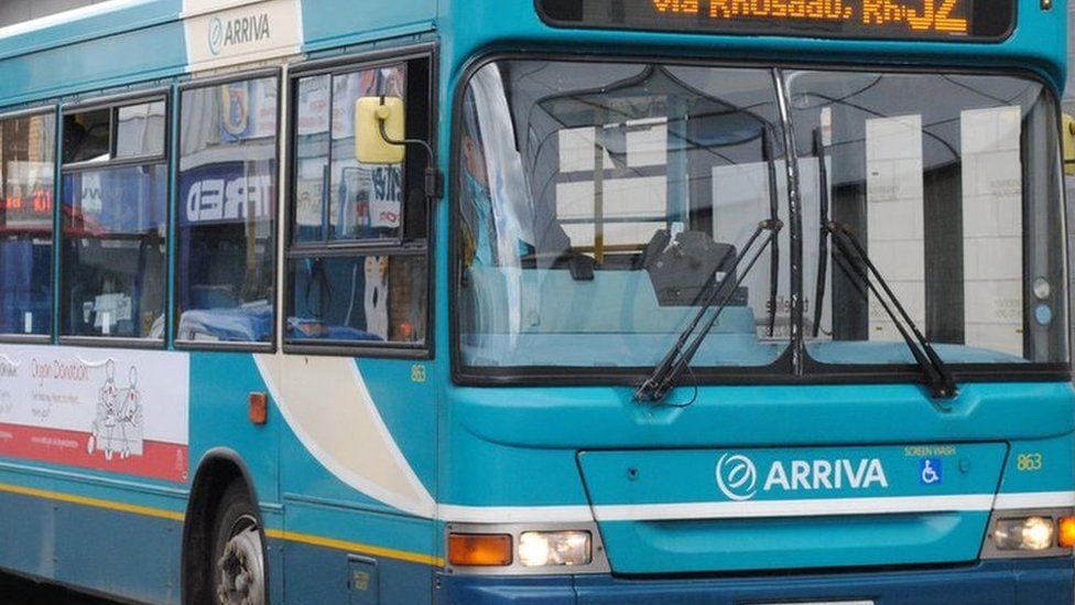 Arriva bus at Wrexham Bus Station