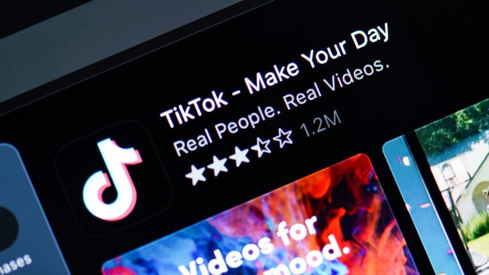 TikTok in app store