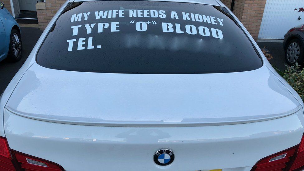Car with appeal for kidney donor