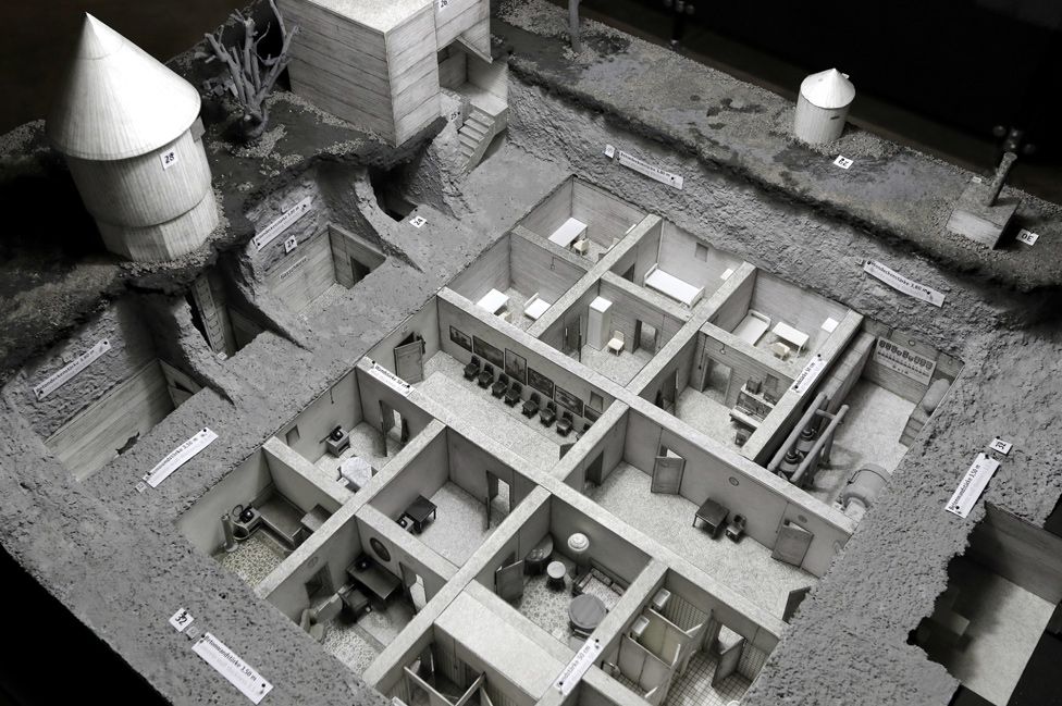 Model of bunker (AP pic)