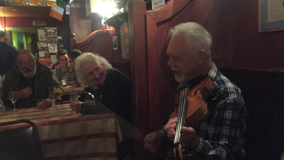 Paddy, an accomplished violinist, will also be remembered for his impromptu sing-a-longs