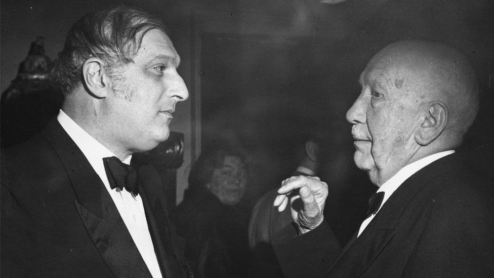 Clemens Krauss (left) with composer Richard Strauss