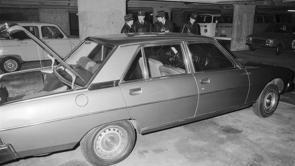 Baron's Peugeot 604 car, January 1978