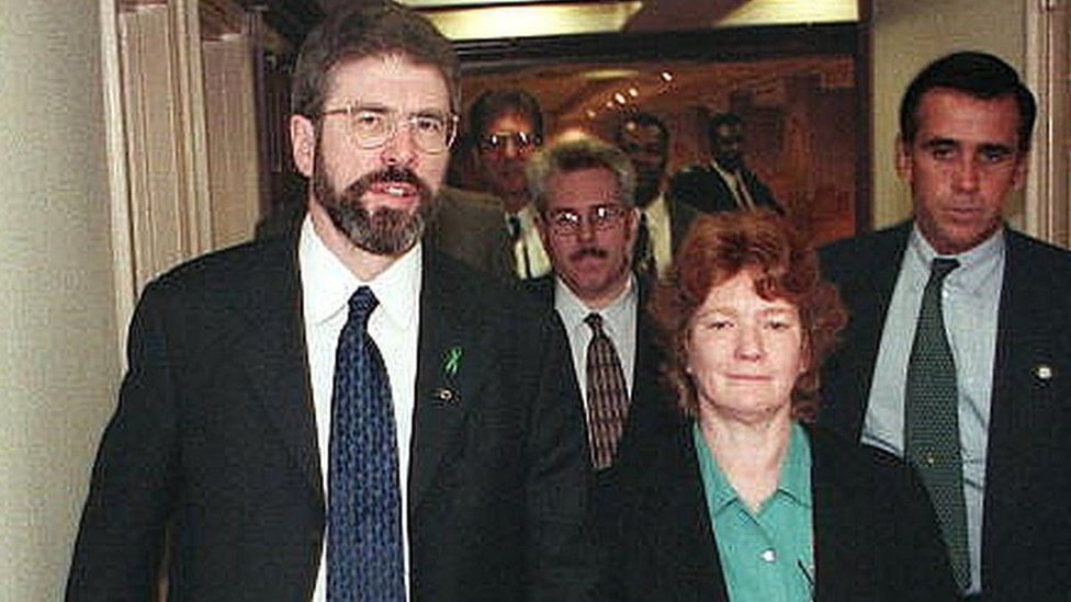 Gerry Adams and Rita O'Hare