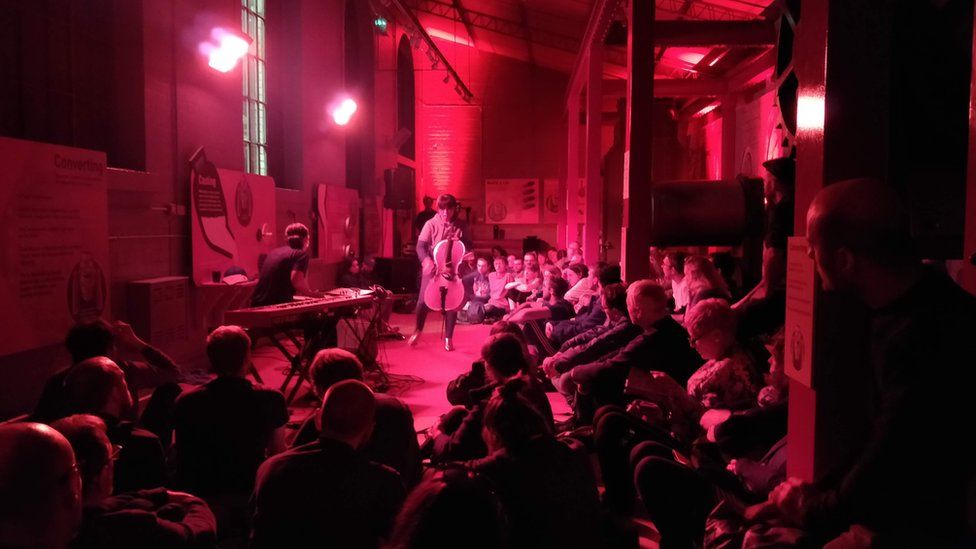 A live performance at Kelham Island Museum during No Bounds festival 2019