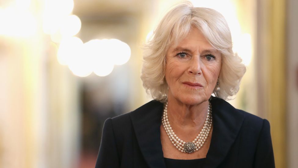 Camilla, Duchess of Cornwall tours the Hofburg Palace on 5 April 2017 in Vienna, Austria.