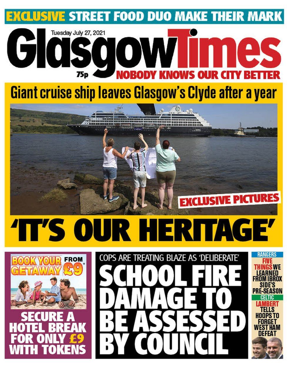 Scotland's papers Loch tragedy dad and row over Covid milestone BBC News