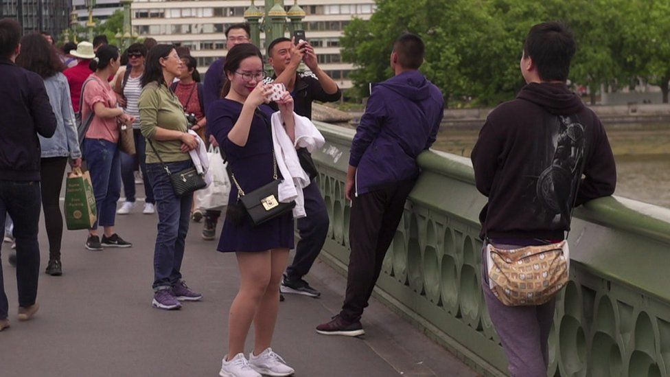 People taking photos of Big Ben