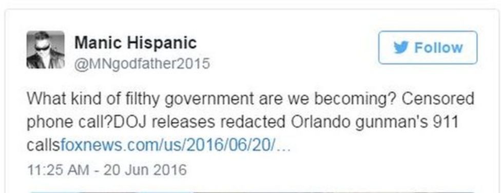 Orlando Shooting Why Was The Gunmans 911 Transcript Redacted Bbc News 7257