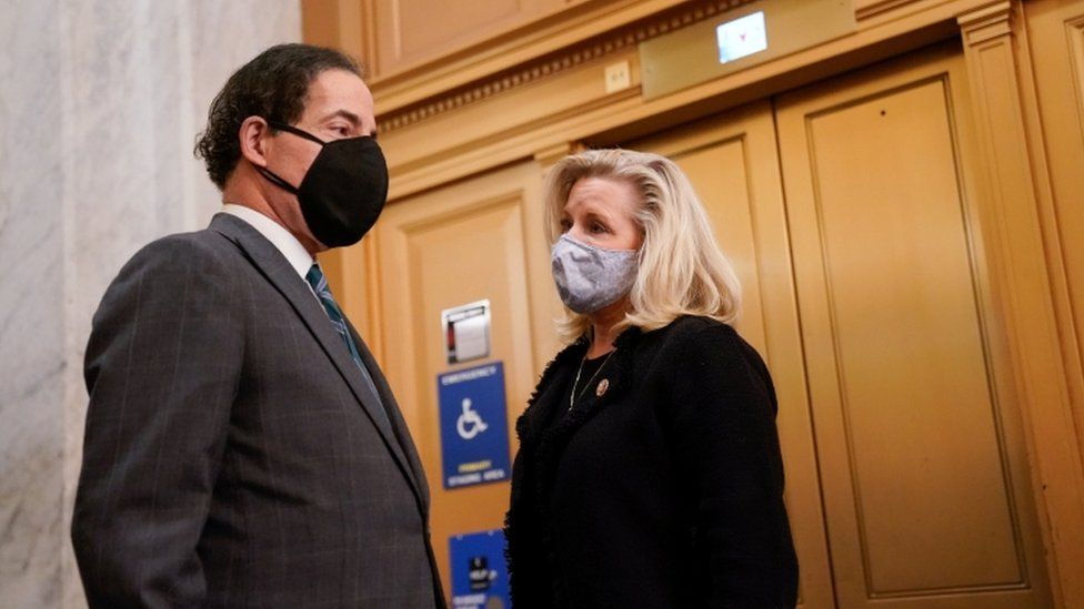 Jimmy Ruskin and Liz Cheney in the US Capitol