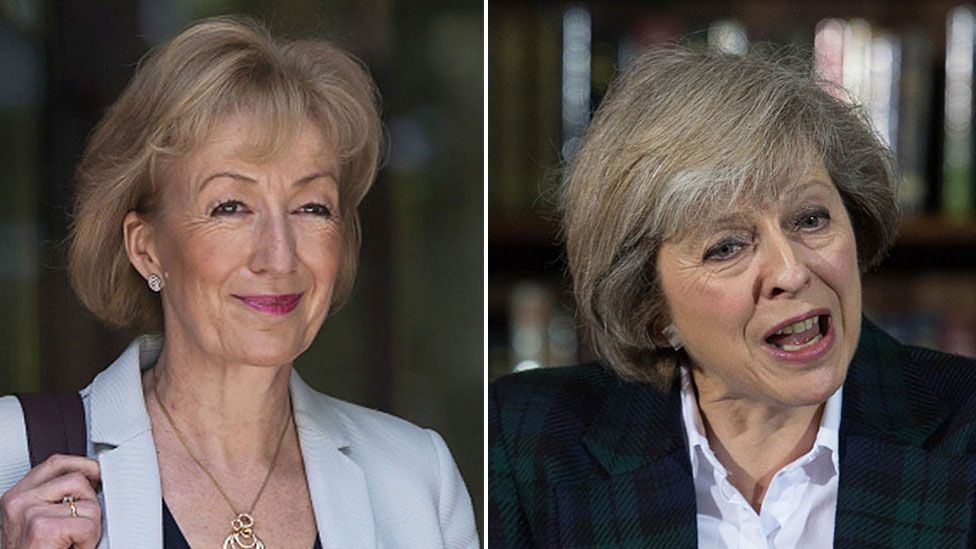 Andrea Leadsom and Theresa May