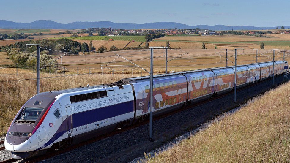 TGV in Eastern France