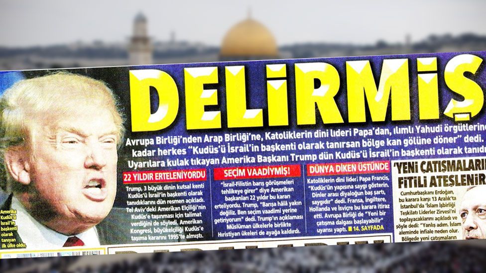 Front cover of Turkish newspaper Posta