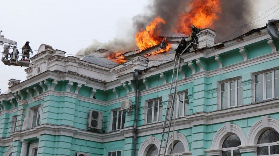 Fire at Blagoveshchensk hospital, 2 Apr 21