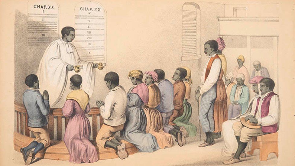 An African Minister Administering the Sacrament