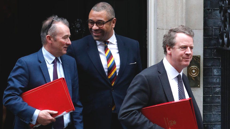 Simon Hart, James Cleverly and Alister Jack