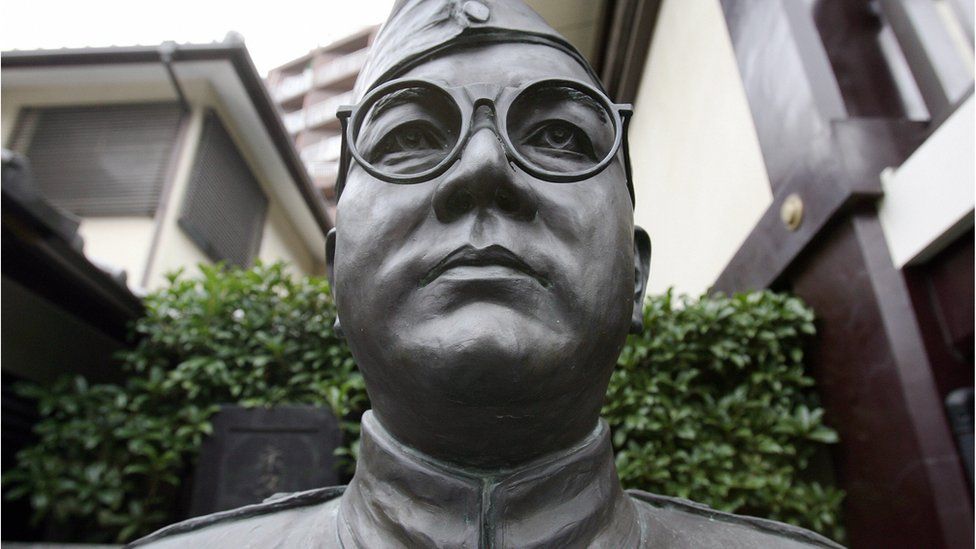A statue of Subhash Chandra Bose