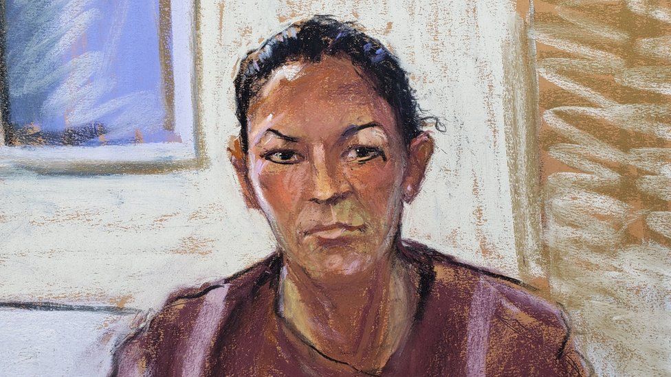 A courtroom sketch of Ghislaine Maxwell