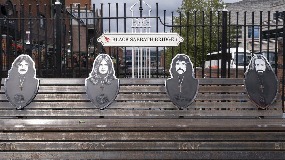 Black Sabbath bridge bench