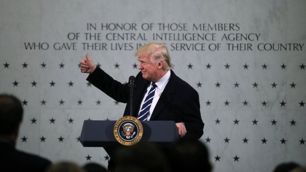 Trump visiting CIA headquarters