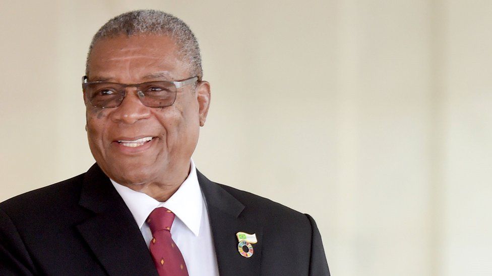 Sao Tome's President Evaristo Carvalho