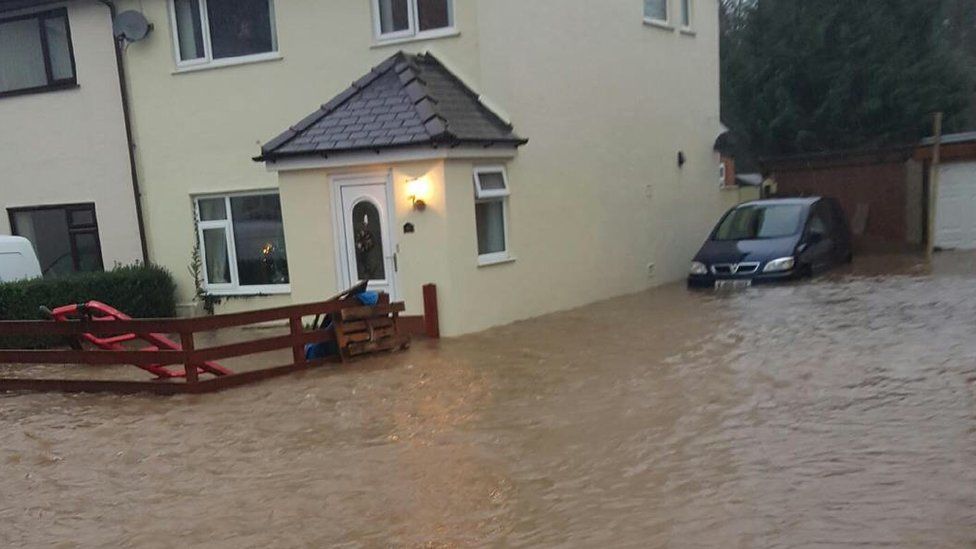 Susan and Andrew Wright's Talybont home was one of around 20 evacuated in the village