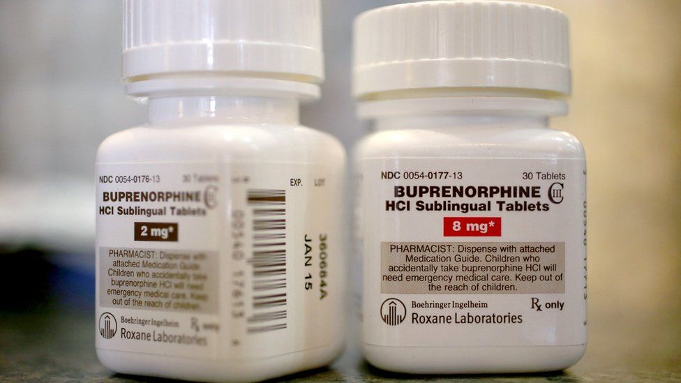 Picture of a jar of buprenorphine tablets