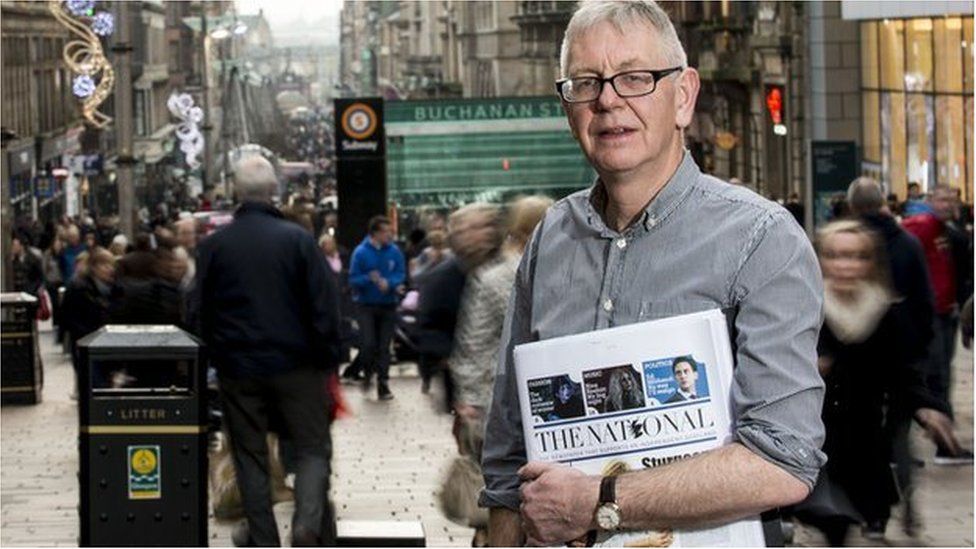 Editor Richard Walker with The National