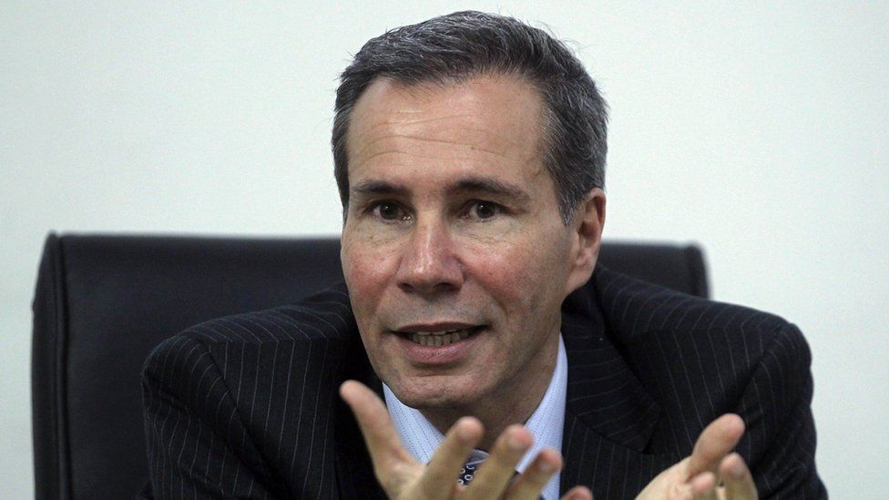 Argentine prosecutor Alberto Nisman, who is investigating the 1994 car-bomb attack on the AMIA Jewish community centre, speaks during a meeting with journalists at his office in Buenos Aires in this May 29, 2013