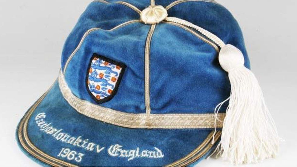 Bobby Moore's first England captain cap 