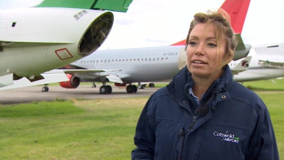 Cotswold Airport trespassers 'risking their lives' BBC News