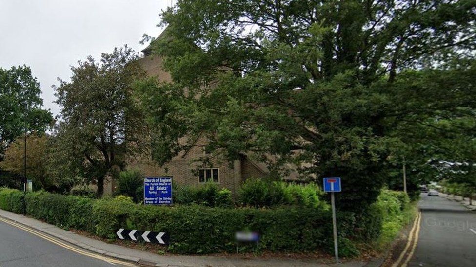 Google StreetView image of the exterior of All Saints Shirley